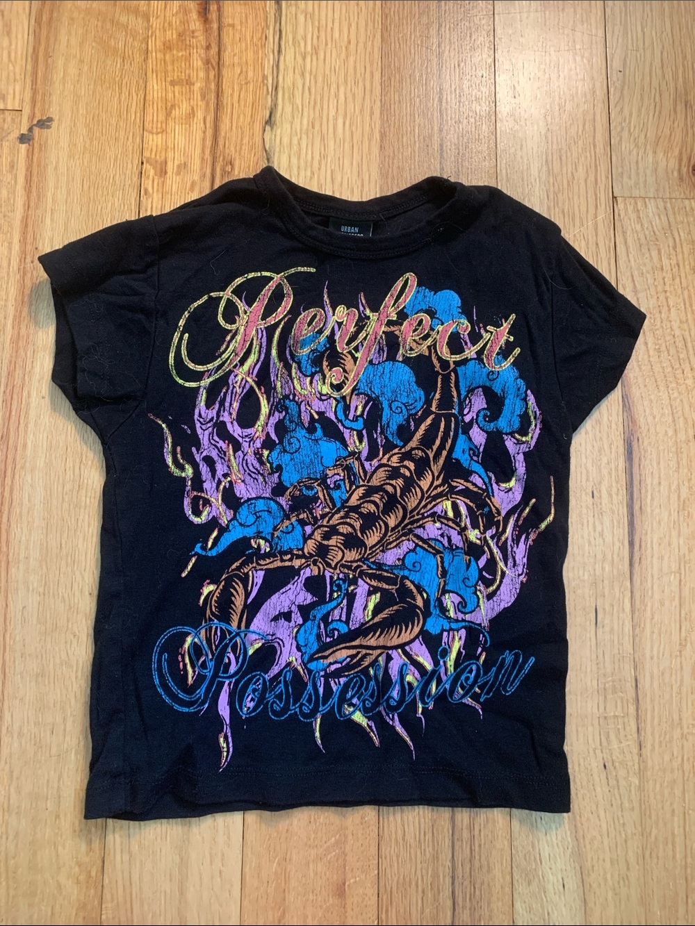 Black 'Perfect Possession' Graphic Tee for women